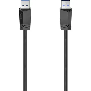 Hama USB-A 1,5 m Schwarz