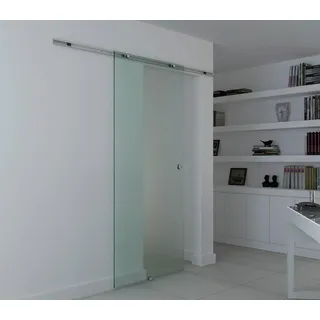 Homcom Glasschiebetür rechts 102,5 x 205 cm Mattglas