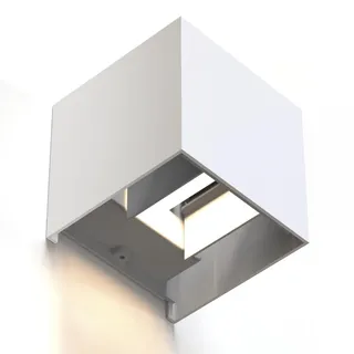 Hama LED Wandleuchte Metall 10,0 cm inkl. Bewegungsmelder weiß