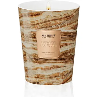 M&SENSE Duftkerze Groß|Espresso-Hot-Fudge Duftkerzen im Glas|Natürliche Sojawachs Scented Candle|Entspannende Aromatherapie | Geschenk für Frauen & Männer,Weihnachten|400g 75h Brenndauer & 2 Docht
