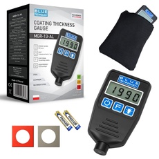 Blue Technology Schichtdickenmessgerät Lackdickenmessgerät MGR-13-AL | Stahl & Aluminium Coating Thickness Gauge | Lacktester für Auto | Hergestellt in EU