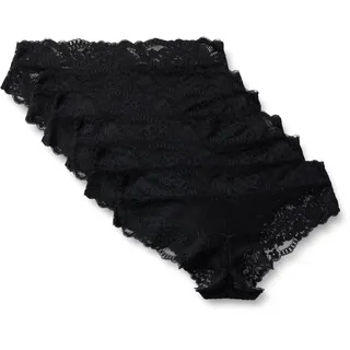 Amazon Essentials Damen Stretch-Höschen mit Galonspitze in den Ausführungen Bikini, Hipster, Tanga und High Waist, 6er Pack