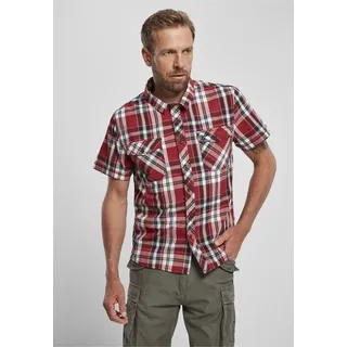 Brandit Textil ROADSTAR Kurzarmhemd Rot/Weiß XL
