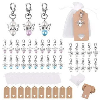 Sweieoni Engelanhänger Schutzengel Gastgeschenke Konfirmation Engel Anhänger Schlüsselanhänger Gastgeschenke Hochzeit für Taufgeschenke Schlüsselanhänger Engel für Gäste Gastgeschenk Taufe