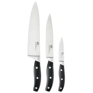 BSF 1001091 19910-000-0 Daytona Messerset, 3-teilig, Schwarz