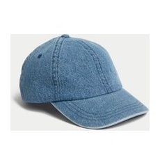 Mens M&S Collection Denim Baseball Cap - Blue, Blue - 1SIZE