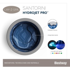 Bild von Lay-Z-Spa Santorini HydroJet Pro 216 x 80 cm, rund