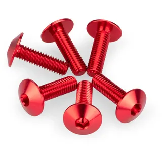 Puig 21764R Schraubensatz CNC-gefrästes Aluminium, Rot