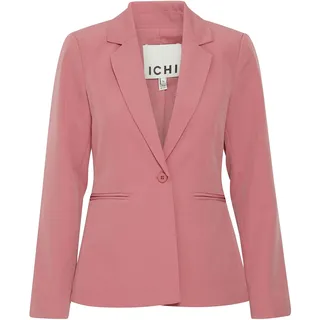 ICHI IHLEXI BL Damen Blazer Kurzblazer Jacke Ein-Knopf-Blazer mit Stretch und Reverskragen, Größe:40, Farbe:Heather Rose (171608)