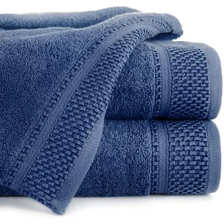 Eurofirany Badehandtuch Set Handtuch Saunahandtuch Muster – Saugstark, 100% Baumwolle 580g/m2, Hochqualitativ, 6er Pack