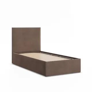 mebligo Polsterbett, Braun, Textil, 90x200 cm, Schlafzimmer, Betten, Polsterbetten