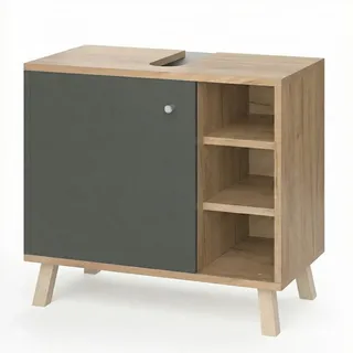Vicco Waschbeckenunterschrank Senyo Anthrazit 60 x 54 cm, - Dunkelgrau