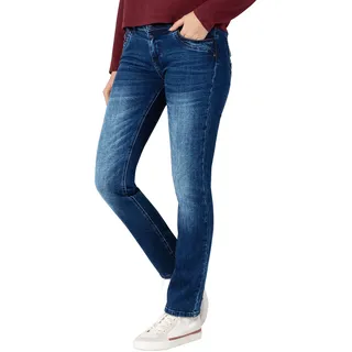 Timezone Damen Slim TahilaTZ Jeans, Lush Blue wash, 28/30