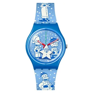 Swatch The Simpsons X-Mas Tidings Of Joy Kunststoff 34 mm SO28Z126