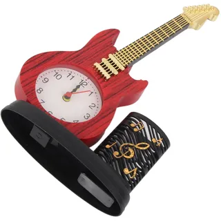 Vintage-Schreibtischuhr,Wecker mit Bleistifthalter,Instrumentenwecker,Mechanischer Wecker,Schreibtischwecker,Studentenwecker,Analoger Wecker