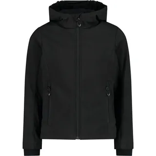 CMP Kid G-Jacke mit fester Kapuze, Schwarz, 164