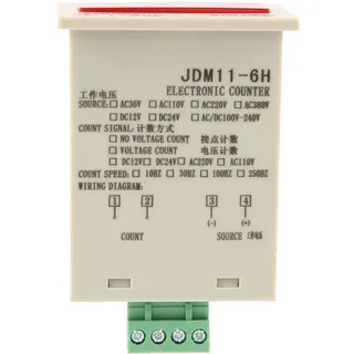Elektronischer Zähler, 6-stelliger Zähler, Elektronischer Zähler mit Display, 6-stelliger Display-Zähler, 6-stelliger elektronischer Zähler