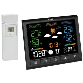 TFA Funk-Wetterstation Contrast, 35.1171.01 schwarz