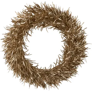 Dekokranz "Marica, Weihnachtsdeko", gold (goldfarben), H:7cm Ø:43cm, Kunststoff, LEGER HOME BY LENA GERCKE, Dekokränze, Dekokranz, Kranz in goldfarbener Optik, Türkranz, Ø ca. 43 cm