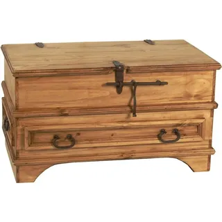 Mexico Truhe 90cm Massivholz Pinie  Mexiko Möbel Mexikanisch