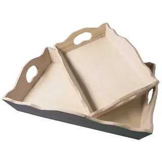 Rayher 62413000 Holz Tablett, FSC Mix Credit, 28x38cm