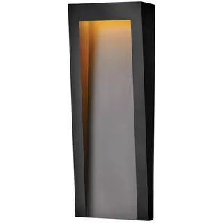 Licht-Erlebnisse LED IP44 61 cm hoch Schwarz eckig warmweiß 3000 K 860 lm Modern Wandlampe außen