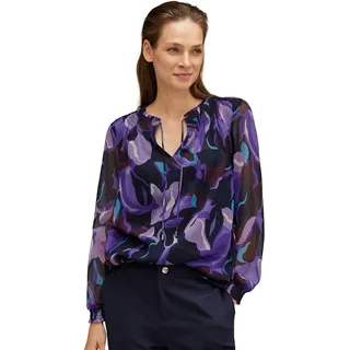 STREET ONE Damen A344287 Chiffon Tunika, Lupine Lilac, 38