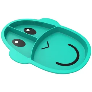 Matchstick Monkey Essenszeit Esslernteller mit Unterteilung Affe - Menüteller 1 St gruen