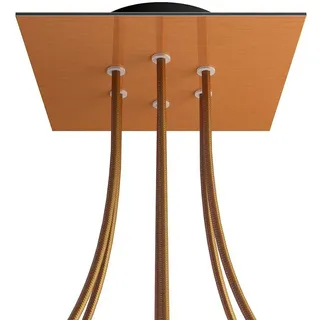 Creative Cables Krovnq206f108 Rose-one Square Satin Copper Rose Kit - Multicolor - 200 mm