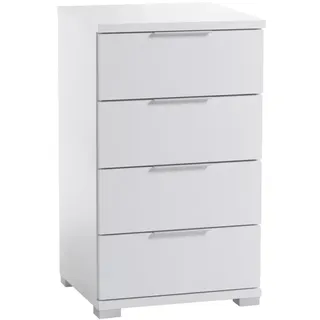 Pol Power Beimöbel Nachtkommode 4 Schubkästen Holzwerkstoff Dekorfolie 46x79x42 cm