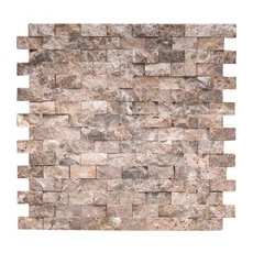Marmormosaik Marron Emperado Brick Natural 32 cm x 32 cm