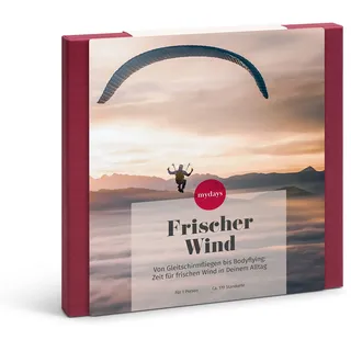 mydays Geschenkbox Frischer Wind, Verschiedene Erlebnisse an 143 Standorten, Erlebnis-Gutschein für 1 Person