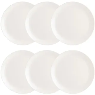 Luminarc Diwali Box mit 6 flachen Tellern, Opal, 27 cm, mikrowellengeeignet, Kühlschrankfach, recycelbar