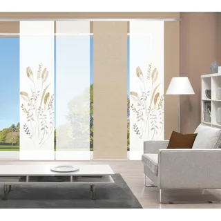Vision S Schiebegardine »AYENE 4er SET« Paneelwagen 4 Stk. tlg. Schiebevorhang Digidruck 4er Set AYENE, beige