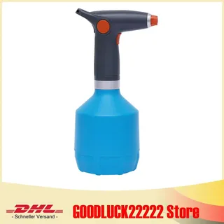 Elektrische Gießkanne - Gartendrucksprüher - 5 l Volumen - Hochdruck - Handgerät - Kunststoff - Blau