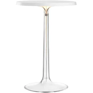 Flos Tischleuchte Bon Jour vom Designer Philippe Starck aus PMMA, in der Farbe transparent, Abmessungen: 41x21,2x28,3 cm, 2700K, 13W, F1032009