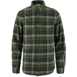 Fjällräven Singi Heavy Flannel Black/Deep Forest, M