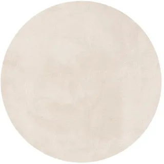 benuta Nest Teppich Nina waschbar ø 200 cm rund , Creme , Kunststoff , Uni , Rund , 200x200 cm , Global Recycled Standard (Grs), Oeko-Tex® Standard 100 , für Fußbodenheizung geeignet, in verschiedenen Größen erhältlich, waschbar, pflegeleicht , Teppiche und Böden, Teppiche