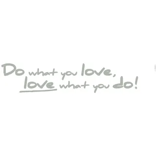 KOMAR »Do what you love... - Größe 14 x 70 cm grau,