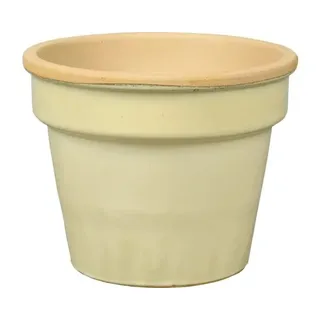 Pflanztopf Lafiora Ton Ø 34 cm H 26,5 cm creme