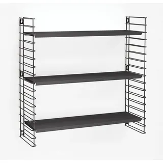 Metaltex Wandregal 70 x 21 x 68 cm Schwarz