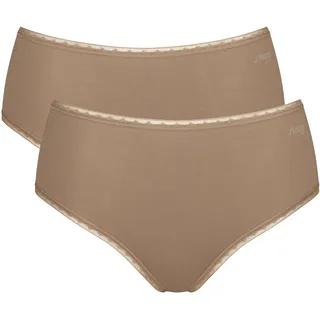 sloggi Slip »Slip GO High Waist C2P 2er Pack«, braun