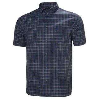 Helly Hansen Fjord QD SS Shirt 2.0 navy vika micro plaid (597) XL