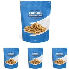 by Amazon Erdnüsse geröstet & gesalzen, 500g (1er-Pack) (Packung mit 4)