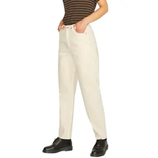 Jack & Jones Lisbon Mom Akm Jjxx Hochtaillierte Jeans - Oatmeal - 29 - 30