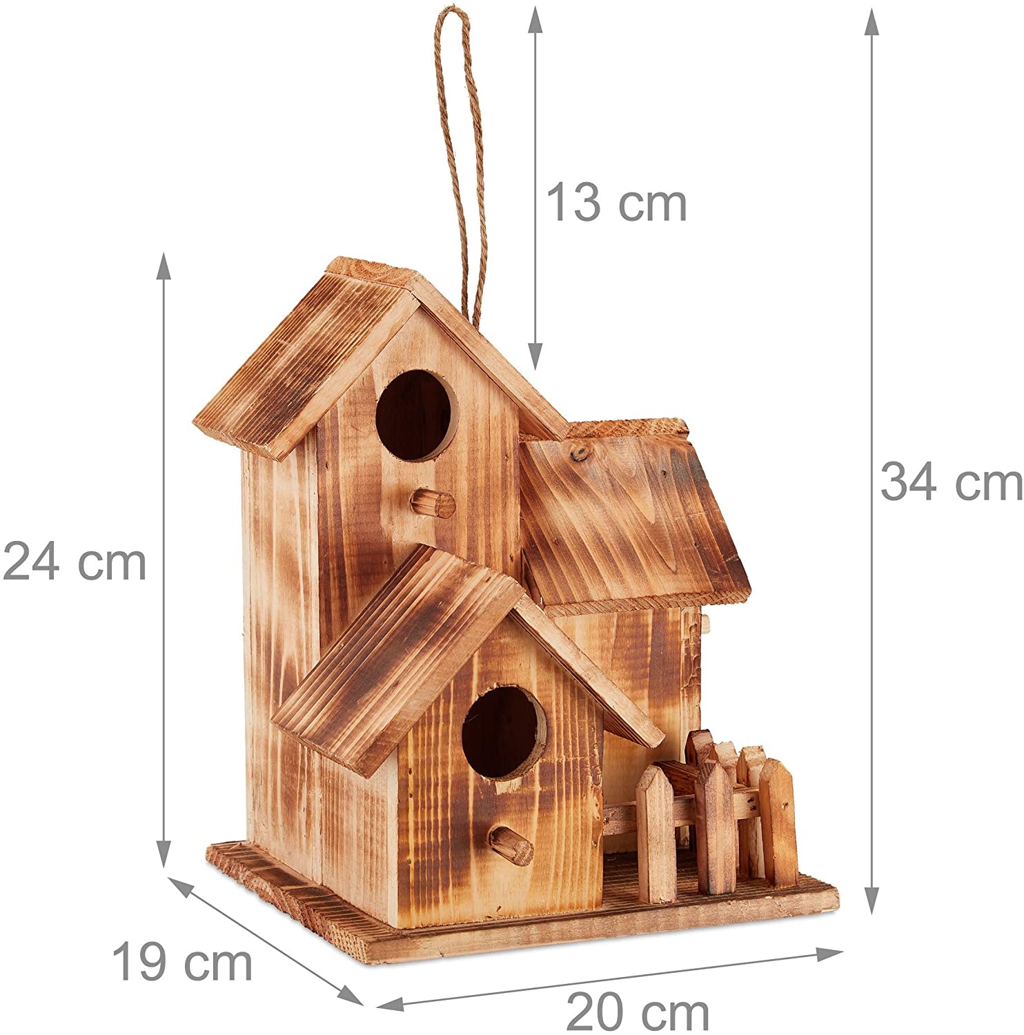 Bild von Vogelhaus 34 x 20 x 19 cm natur