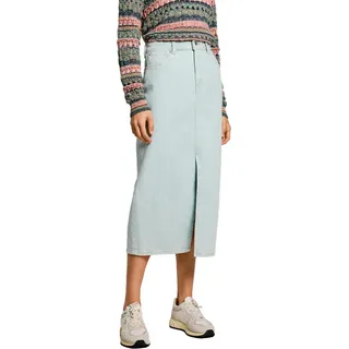 Pepe Jeans Midi Rock Blau L Frau Blau L - Blau