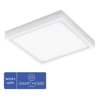 LED Außendeckenleuchte 22W 2600 lm 2700-6500 K 30x30 cm Argolis Crosslink weiß - Weiß