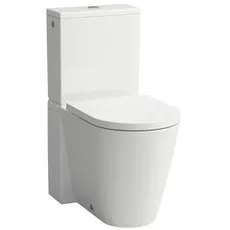 Laufen Kartell Stand-WC für Spülkasten, Tiefspüler, ohne Spülrand, 370x660x430mm, H824337, Farbe: Weiß mit LCC