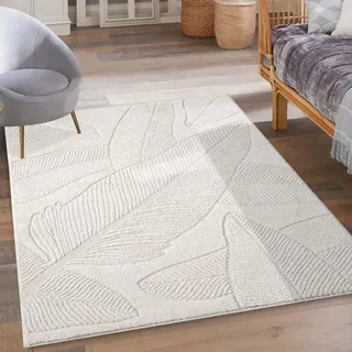 Carpet City »LOUNGE 0629« rechteckig 15 mm Höhe Kurzflor-Teppich Modern, Hoch-Tief-Struktur, Wohnzimmer, Schlafzimmer,